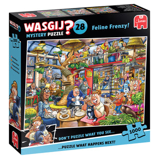 Palapeli 1000 palaa Wasgij Mystery 28 Feline Frenzy