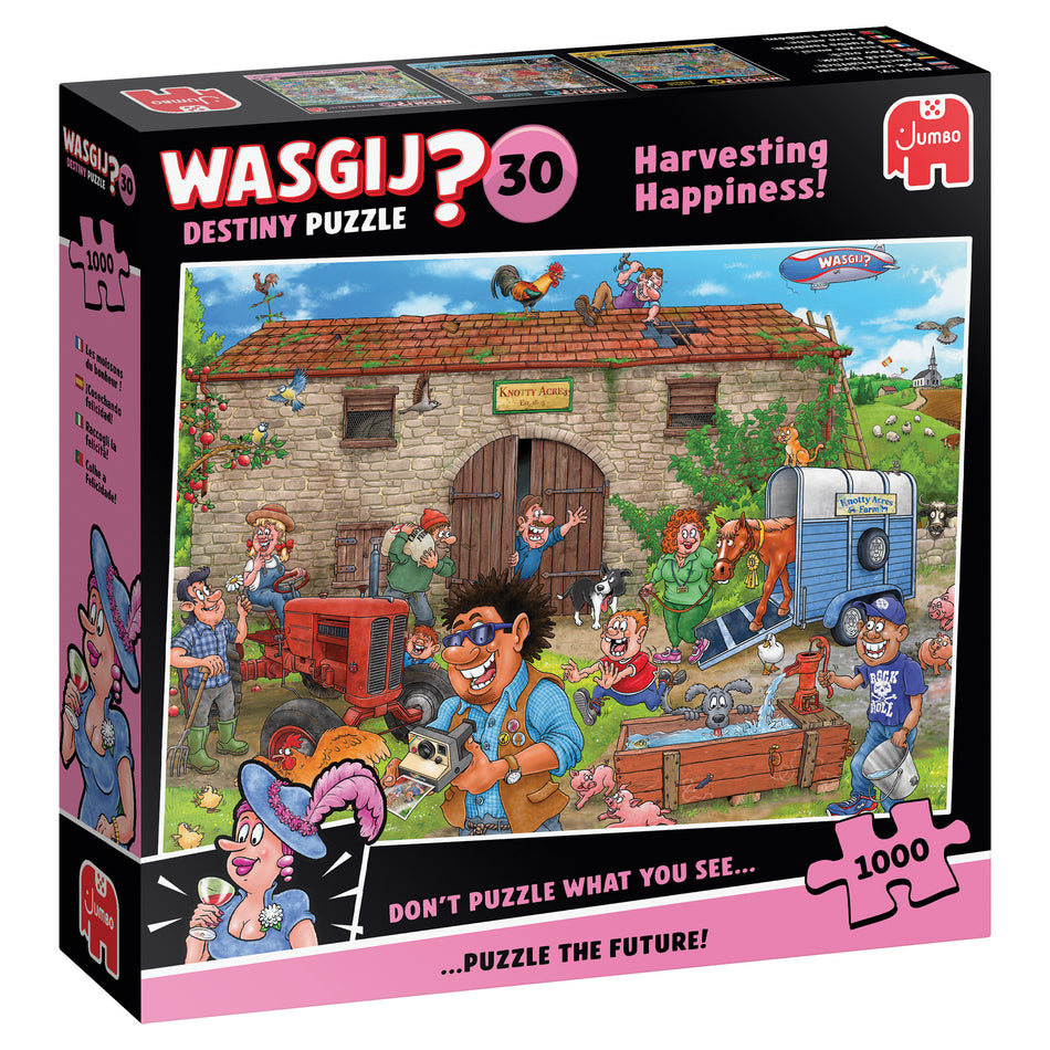 Valokuva tuotteesta Palapeli 1000 palaa Wasgij Destiny 30 Harvesting Happiness!, kuuluu tuoteryhmään Palapelit.