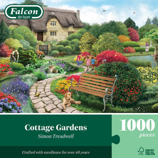 Palapeli 1000 palaa Falcon Cottage Gardens