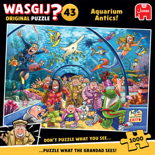 Palapeli 1000 palaa Wasgij Original 43 Aquarium Antics!