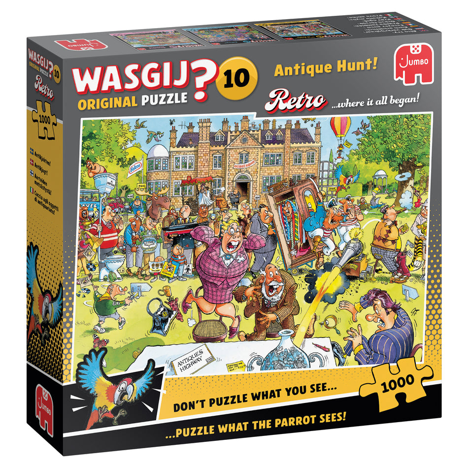 Valokuva tuotteesta Palapeli 1000 palaa Wasgij Retro Original 10 Antique Hunt!, kuuluu tuoteryhmään Palapelit.