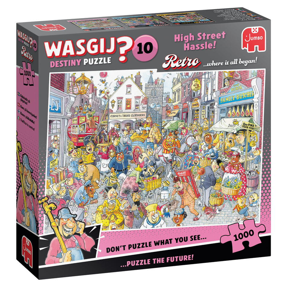 Valokuva tuotteesta Palapeli 1000 palaa Wasgij Retro Destiny 10 High Street Hassle!, kuuluu tuoteryhmään Palapelit.