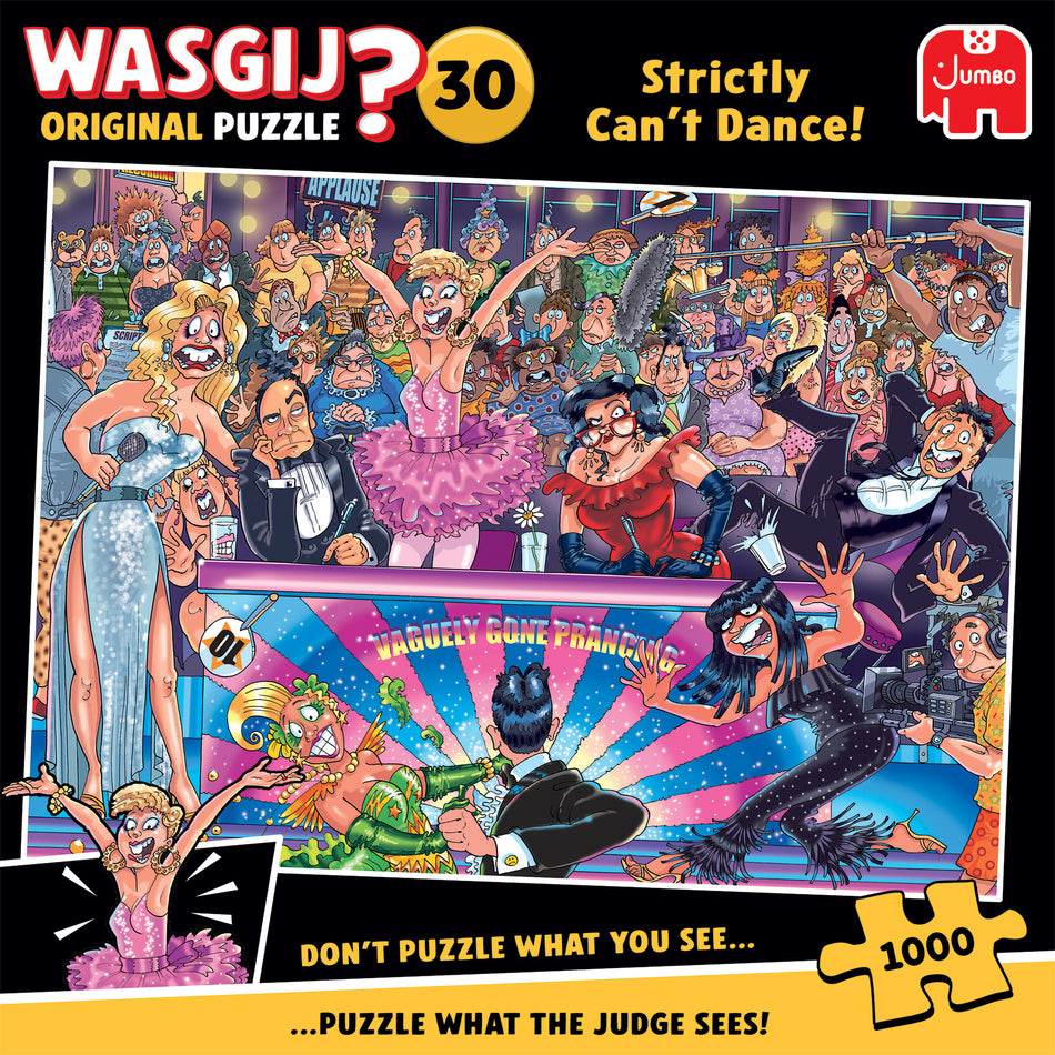 Valokuva tuotteesta Palapeli 1000 palaa Wasgij Original 30 Strictly Can't Dance!, kuuluu tuoteryhmään Palapelit.