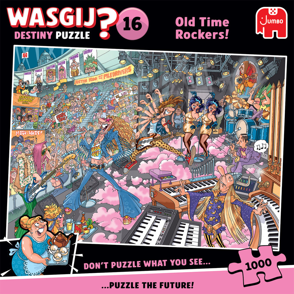 Valokuva tuotteesta Palapeli 1000 palaa Wasgij Destiny 16 Old Time Rockers!, kuuluu tuoteryhmään Palapelit.