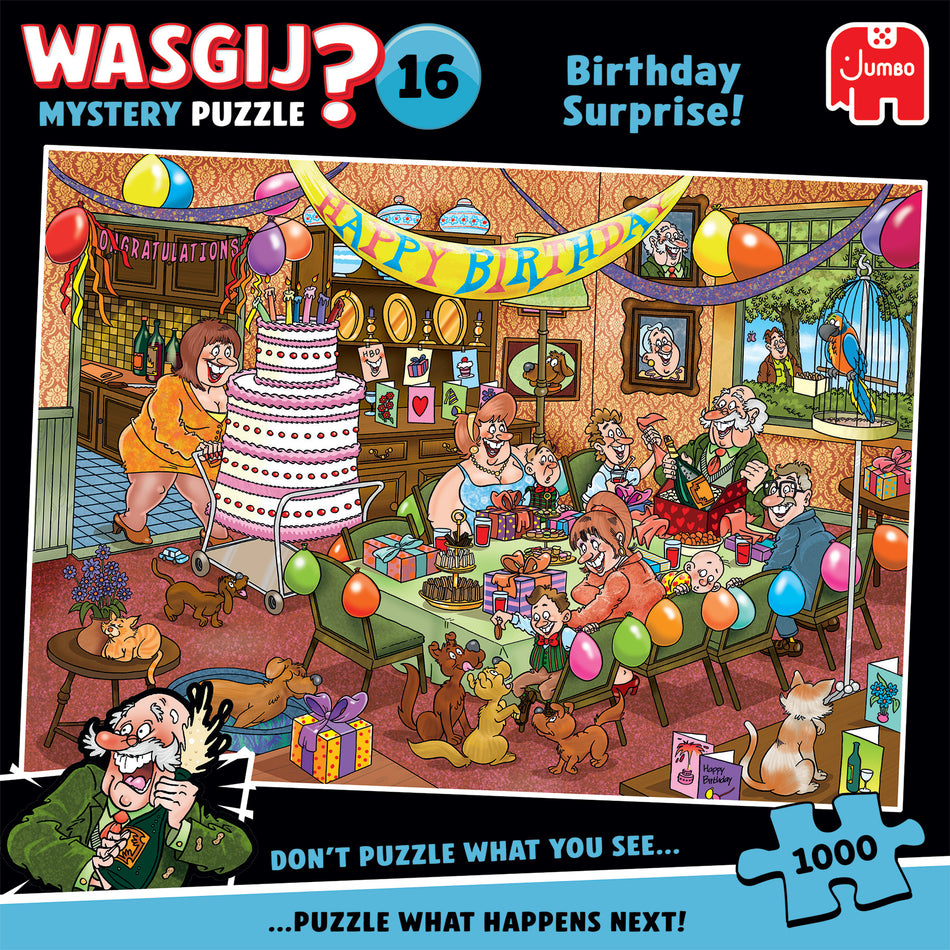 Valokuva tuotteesta WPalapeli 1000 palaa Wasgij Mystery Birthday Surprise!, kuuluu tuoteryhmään Palapelit.