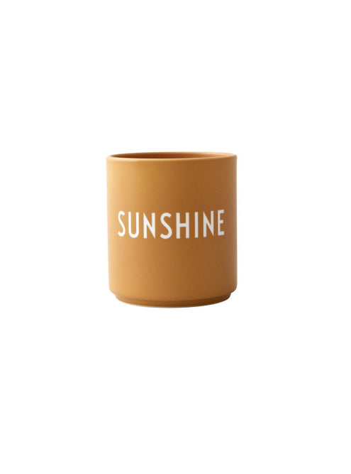Favourite Cup Sunshine Design Letters, sinapinkeltainen