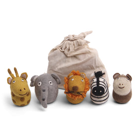Huopakoriste safarieläimet setti 5 kpl Gry & Sif