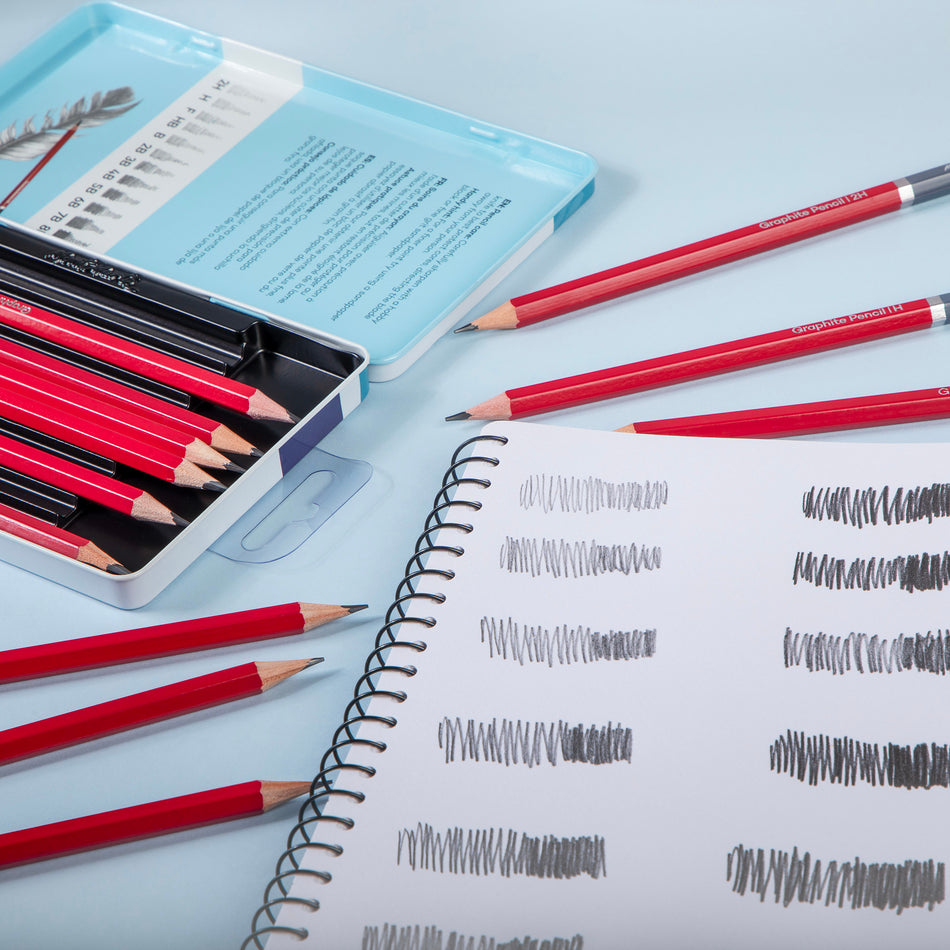Valokuva tuotteesta Lyijykynä 12 kpl 2H-8B Mont Marte, kuuluu tuoteryhmään Taidetarvikkeet.