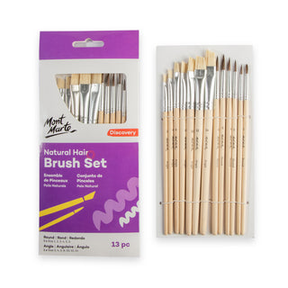 Sivellinsetti 13 kpl luonnonharja lajitelma Mont Marte