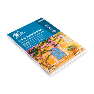 Öljy- ja akryylivärilehtiö A4/20 arkkia 350gsm Mont Marte