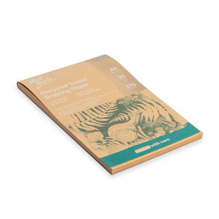 Luonnoslehtiö A5/25 arkkia ruskea kierrätyspaperi 170gsm Mont Marte