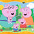 Tuotteen Palapeli 2x12 palaa Peppa Pig - Happy Families pikkukuva 3