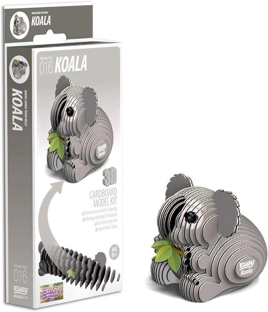 Valokuva tuotteesta Eugy Koala 3D palapeli, kuuluu tuoteryhmään Palapelit.