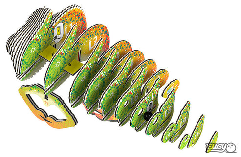 Eugy Kameleontti 3D palapeli