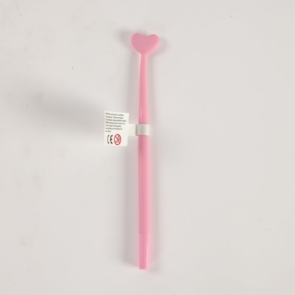 Valokuva tuotteesta Geelikynä Mattasydän pinkki, kuuluu tuoteryhmään Kirjoituskynät säiliöt.