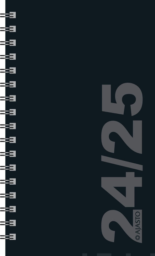 Simple, musta 2024-2025 (lukuvuosikalenteri)