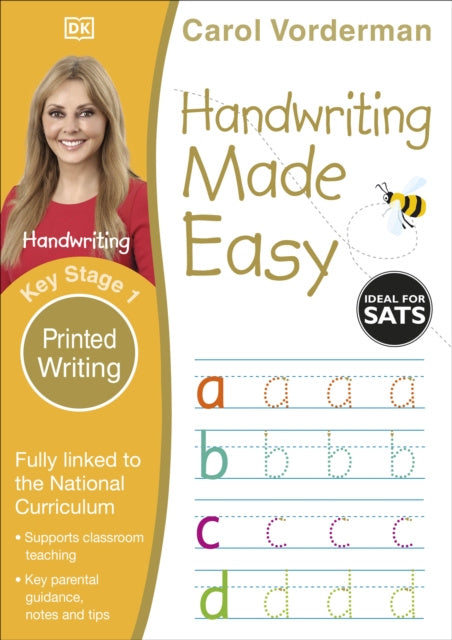 Valokuva kirjasta Carol Vorderman Handwriting Made Easy: Printed Writing, Ages 5-7 (Key Stage 1), kuuluu tuoteryhmään Ulkomaiset lasten tietokirjat.