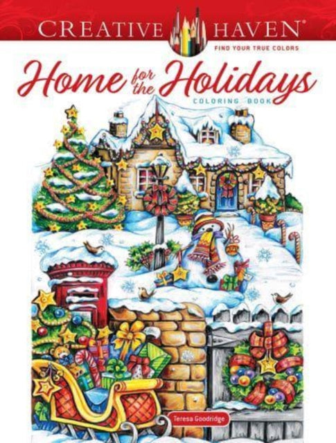 Valokuva kirjasta Teresa Goodridge Creative Haven Home for the Holidays Coloring Book, kuuluu tuoteryhmään Ulk harrasteet.