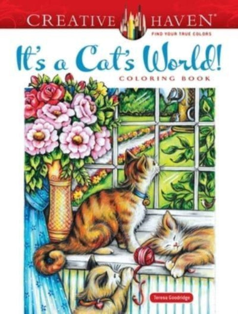 Valokuva kirjasta Teresa Goodridge Creative Haven It's a Cat's World! Coloring Book, kuuluu tuoteryhmään Ulk lasten kuvakirjat.