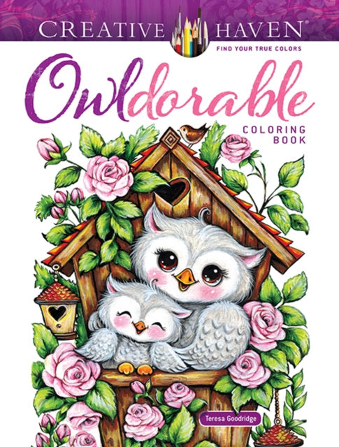 Valokuva kirjasta Teresa Goodridge Creative Haven Owldorable Coloring Book, kuuluu tuoteryhmään Ulk harrasteet.