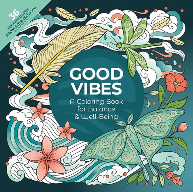 Valokuva kirjasta emeraldwave by Green Hill Good Vibes: A Coloring Book for Balance &amp; Well-Being, kuuluu tuoteryhmään Ulk filosofia psykologia.