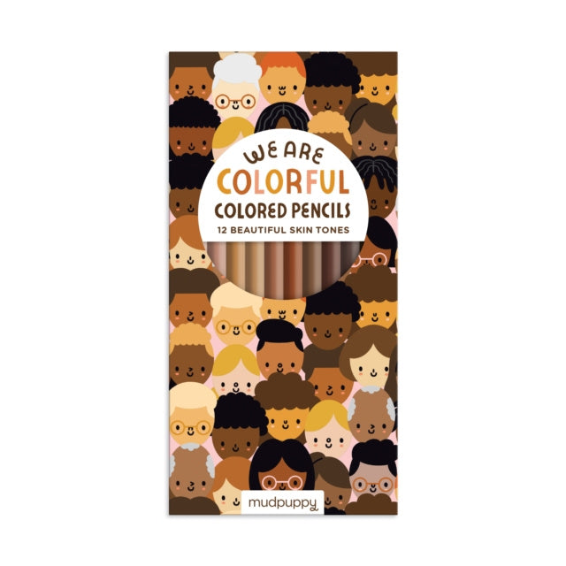 Valokuva kirjasta Mudpuppy We Are Colorful Skin Tone Colored Pencils, kuuluu tuoteryhmään Muut ulkomaiset kirjat.