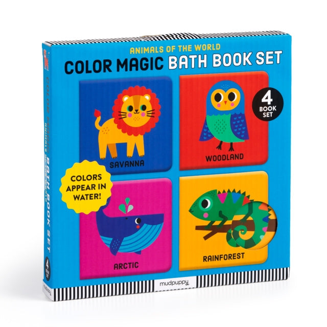 Valokuva kirjasta Mudpuppy Animals Of The World Color Magic Bath Book Set, kuuluu tuoteryhmään Ulk lasten kuvakirjat.