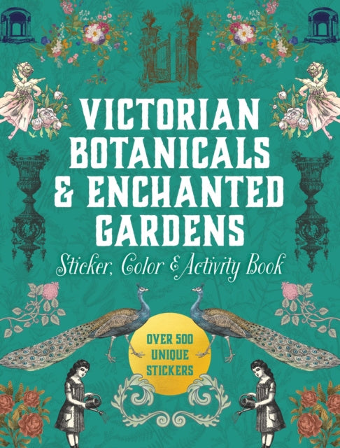 Valokuva kirjasta Editors of Chartwell Books Victorian Botanicals &amp; Enchanted Gardens Sticker, Color &amp; Activity Book, kuuluu tuoteryhmään Ulk taide musiikki.