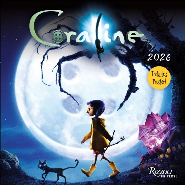 Valokuva kirjasta Laika LLC Coraline 2026 Wall Calendar (Includes Full-Color Poster), kuuluu tuoteryhmään Ulk taide musiikki.