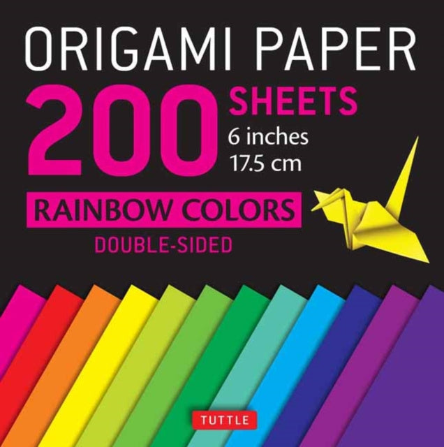 Valokuva kirjasta  Origami Paper 200 sheets Rainbow Colors 6" (15 cm), kuuluu tuoteryhmään Ulk harrasteet.