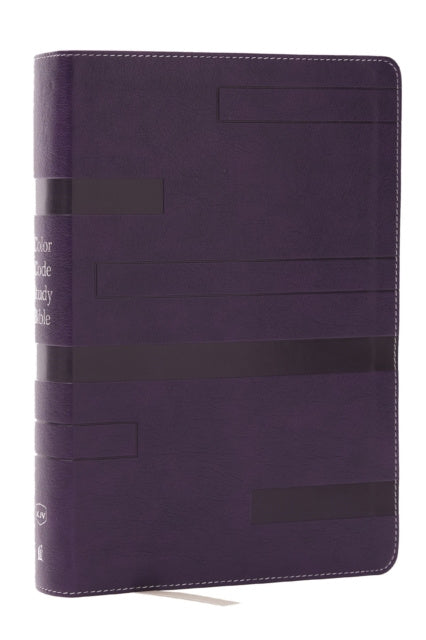 Valokuva kirjasta Thomas Nelson Color Code Study Bible, Revealing God's Truth Color by Color (KJV, Purple Leathersoft, Red Letter, Thumb Indexed), kuuluu tuoteryhmään Ulk filosofia psykologia.