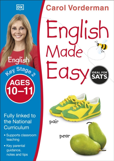 Valokuva kirjasta Carol Vorderman English Made Easy, Ages 10-11 (Key Stage 2), kuuluu tuoteryhmään Ulkomaiset lasten tietokirjat.