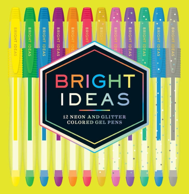 Valokuva kirjasta  Bright Ideas: 12 Neon and Glitter Colored Gel Pens, kuuluu tuoteryhmään Muut ulkomaiset kirjat.