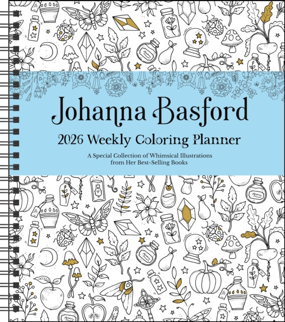 Valokuva kirjasta Johanna Basford Johanna Basford 12-Month 2026 Weekly Coloring Calendar, kuuluu tuoteryhmään Ulk taide musiikki.