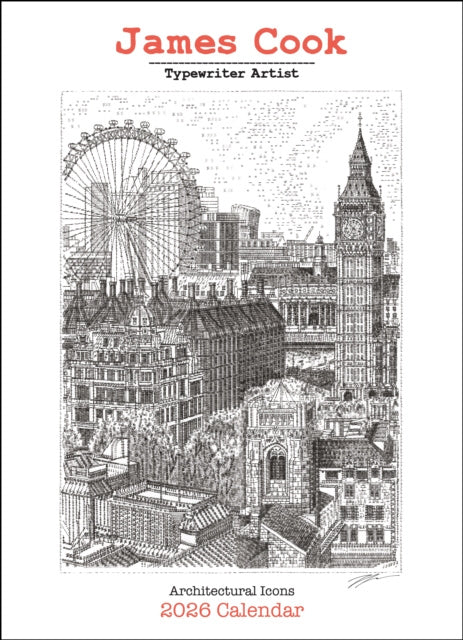 Valokuva kirjasta James Cook James Cook Typewriter Artist 2026 Wall Calendar, kuuluu tuoteryhmään Ulk taide musiikki.