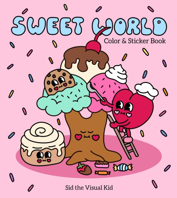Valokuva kirjasta Sid The Visual Kid / Sydney Irvine It's a Sweet World Color &amp; Sticker Book, kuuluu tuoteryhmään Ulk lasten kuvakirjat.