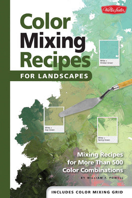 Valokuva kirjasta William F Powell Color Mixing Recipes for Landscapes (Color Mixing Recipes), kuuluu tuoteryhmään Ulk taide musiikki.