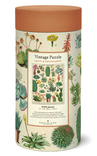 Palapeli 1000 palaa Cavallini Cacti and Succulents