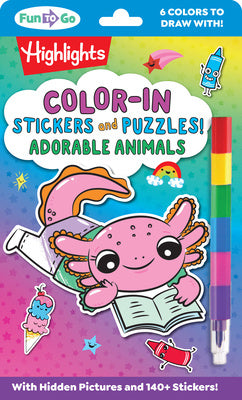 Valokuva kirjasta  Color-In Stickers and Puzzles! Adorable Animals, kuuluu tuoteryhmään Ulk lasten kuvakirjat.