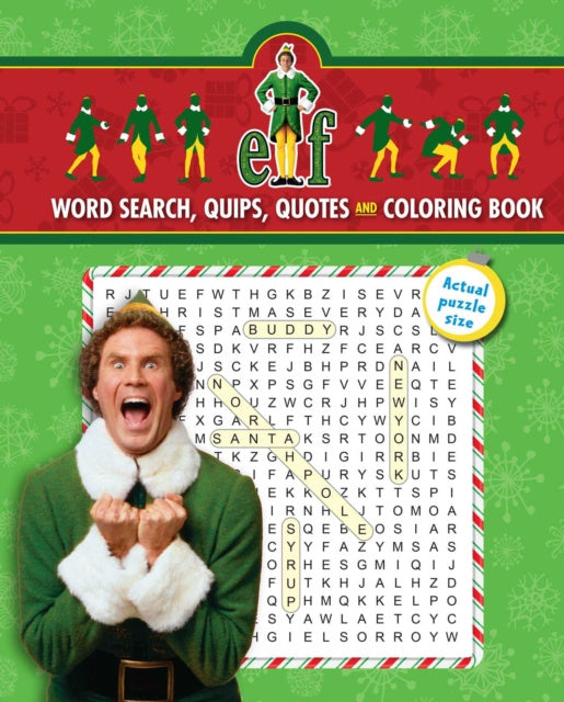 Valokuva kirjasta Editors of Thunder Bay Press Elf Word Search, Quips, Quotes and Coloring Book, kuuluu tuoteryhmään Ulk harrasteet.