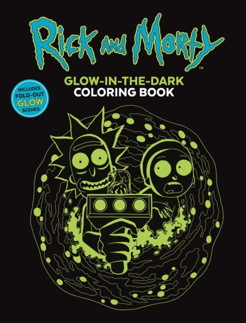 Valokuva kirjasta Editors of Thunder Bay Press Rick and Morty Glow-in-the-Dark Coloring Book, kuuluu tuoteryhmään Ulk harrasteet.