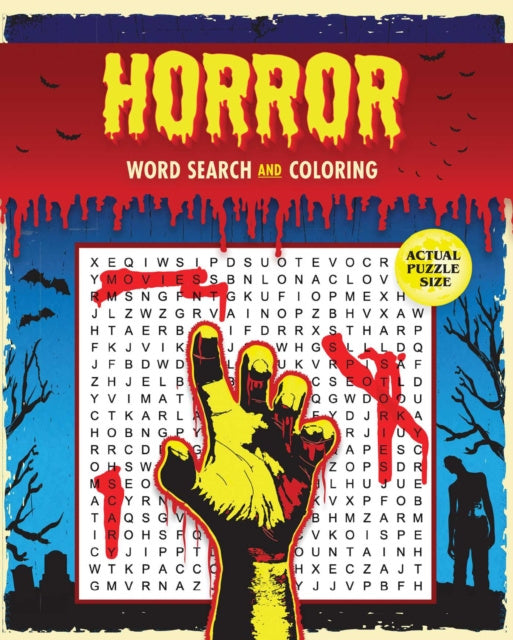 Valokuva kirjasta Editors of Thunder Bay Press Horror Word Search and Coloring, kuuluu tuoteryhmään Ulk harrasteet.