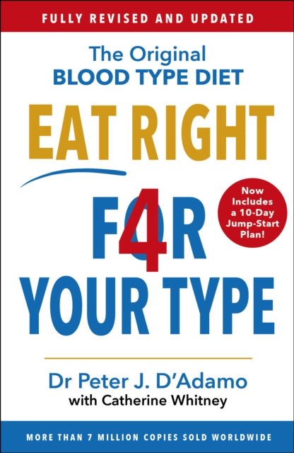 Valokuva kirjasta Dr Peter D'Adamo Eat Right 4 Your Type, kuuluu tuoteryhmään Ulk terveys (lääket eläinlääk).