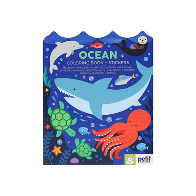 Valokuva kirjasta Petit Collage Ocean Coloring Book + Stickers, kuuluu tuoteryhmään Ulk harrasteet.