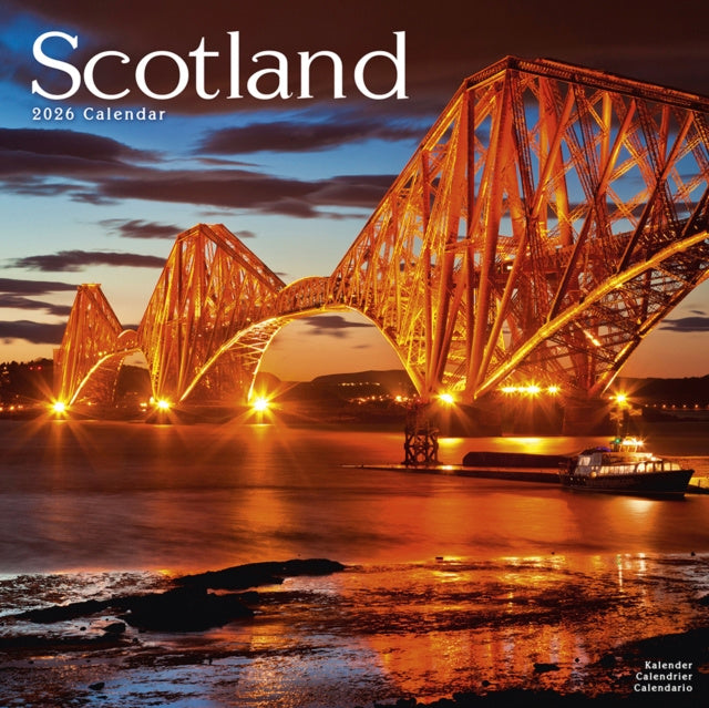 2026 Square Wall Calendar, Scotland, 16-Month Scenic Britain