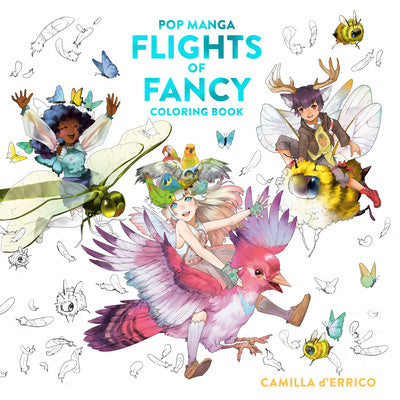 Valokuva kirjasta Camilla D'Errico Pop Manga Flights of Fancy Coloring Book, kuuluu tuoteryhmään Ulk harrasteet.