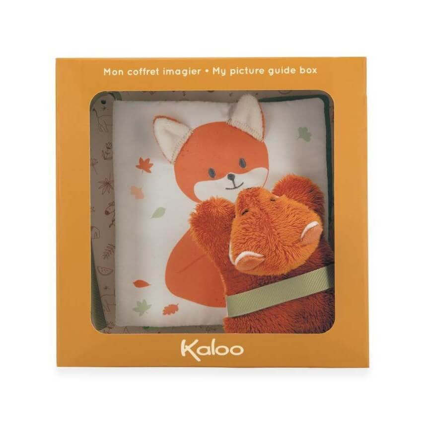 Valokuva tuotteesta Pehmokirja ja kettu, kuuluu tuoteryhmään Lelut.