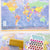 Tuotteen GeoMetro World Map - including sticker sheet and wooden slats pikkukuva 7