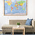 Tuotteen GeoMetro XL World Map - with oak frame pikkukuva 2