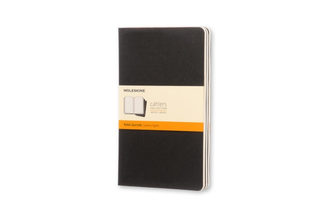 Valokuva tuotteesta Moleskine Ruled Cahier L - Black Cover (3 Set), kuuluu tuoteryhmään Muistikirjat.